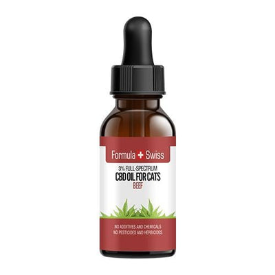 CBD olej v MCT oleji s hovězí vůní pro kočky