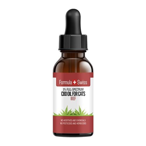 CBD olej v MCT oleji s hovězí vůní pro kočky