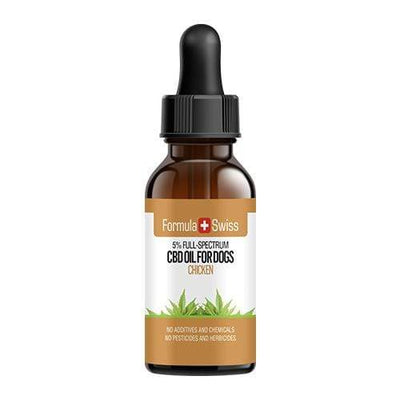 CBD olej v MCT oleji s kuřecí vůní pro psy