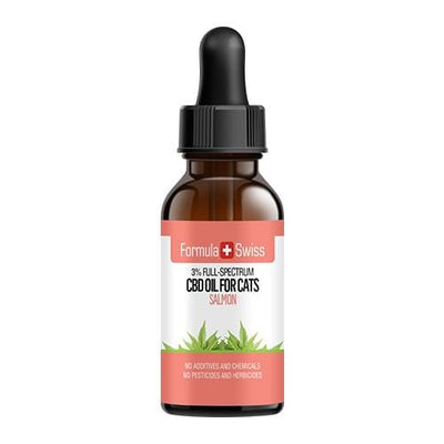 CBD olej v MCT oleji s vůní lososa pro kočky